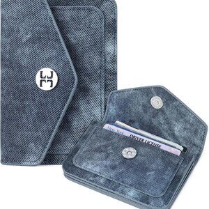 Small Wallet for Women RFID Blocking Credit Card Holder Compact Leather Wallets